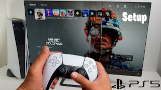 PlayStation 5 Initial Setup Startup Dashboard and Gameplay [upl. by Allimac]