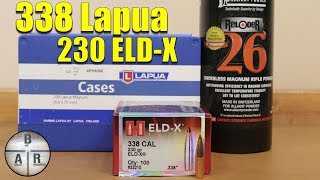 338 Lapua  Hornady 230 ELDX and Reloder 26 Load Test [upl. by Sanjay]