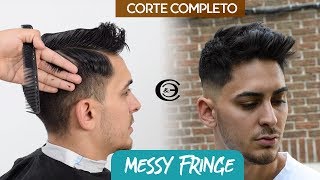 Corte para caballero paso a paso  Completo  Moderno  Fade [upl. by Aciretahs]