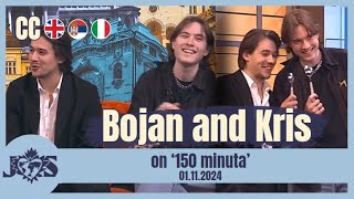 ENG SUB Bojan Cvjetićanin and Kris Guštin on 150 minuta 01112024 [upl. by Athena]