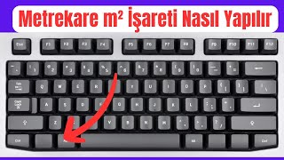 Metrekare m² İşareti Nasıl Yapılır PC [upl. by Augy]