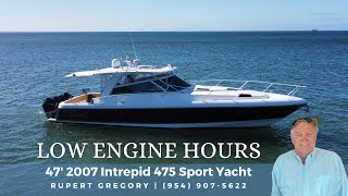 Walkthrough this 47 2007 Intrepid 475 Sport Yacht quotBlade Runnerquot [upl. by Kellia897]