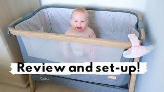 Tutti Bambini Cozee Bedside Crib Review and SetUp [upl. by Galligan]