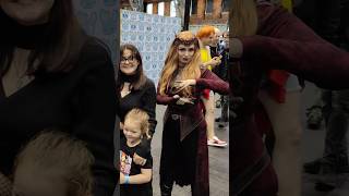 Meeting Wanda Cosplayer Manchester ComicCon wanda marvel wandavision drstrange cosplayer [upl. by Drofnats786]