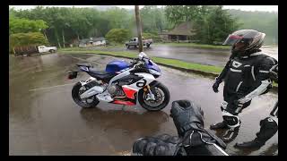 Riding RS 660 Extrema amp Tribute Editions At Tail Of The Dragon Rain Or Shine [upl. by Brandtr]