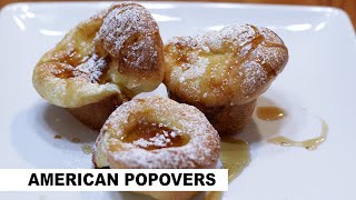 Easy Homemade American Popovers Recipe [upl. by Mercier]