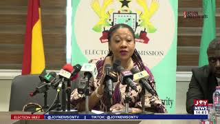 EC disqualifies Ghana Freedom Party after finding errors and illegalities in their documentation [upl. by Ladew]