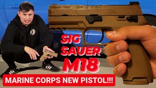 THE MARINE CORPS NEW BOOM STICK SIG SAUER M18 P320 ITS HAS PLASTIC PARTS [upl. by Fotina]