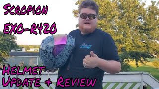 Revzilla Scropion EXO R420 Full Face Motorcycle Helmet 1 Year Update amp Review [upl. by Tania]