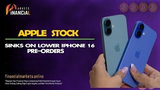 Apple Stock Sinks On Lower  iPhone 16 PreOrders [upl. by Ttennej]