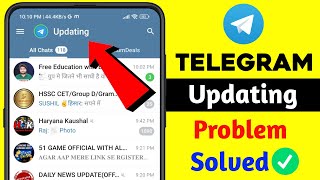 How To Fix Telegram Updating Problem 2024  telegram update problem solve  Connecting problem fix [upl. by Lowney]