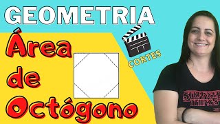 Como calcular a área de um octógono regular  Cortes 🎬 [upl. by Aicrag]