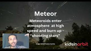 Quick Space Question for Kids 11 Whats the difference between Meteoroids Meteors and Meteorites [upl. by Ennasus]