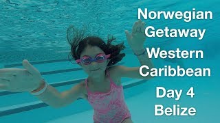 Snorkeling and more  Harvest Caye  Norwegian Getaway  Day 4 [upl. by Hibbs]