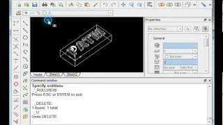 3D text example in CAD [upl. by Davidde810]