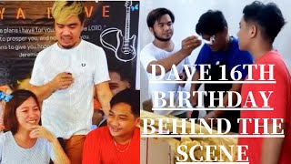 BEHIND THE SCENE DAVE 16TH BIRTHDAY🎂🎈😊 davemanalastas davemanalastasangels [upl. by Aerdnod]