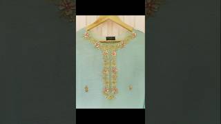 Beautiful neck design ideastrending neckline Kora work [upl. by Cida]