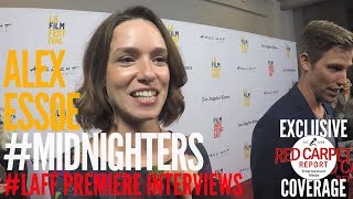 Alex Essoe interviewed at Premiere of Midnighters at Los Angeles Film Festival [upl. by Nerb806]