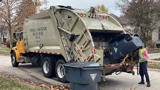 Tringali Sanitation Sterling McNeilus Rear Loader Garbage Truck [upl. by Aciretnahs]