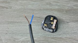 How to connect 3 pin plug with 2 wires [upl. by Dobb287]