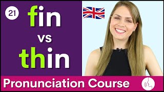 Practice Your English Pronunciation f vs th θ Sounds  Course 21 [upl. by Mauldon]