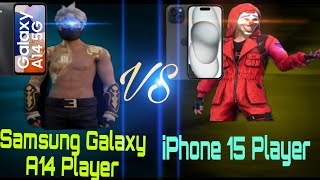 Android vs IOS Player 📱📱in Free Fire 1v1 custom gameplay😈😈Who will winFree Fire [upl. by Rajewski]