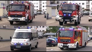 Sirenenalarm Explosion in einer Schule  Hauptübung der Feuerwehr Oftersheim amp DRK 2019 [upl. by Plate659]