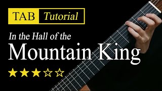 In the Hall of the Mountain King Peer Gynt  Guitar Lesson  TAB [upl. by Macilroy]