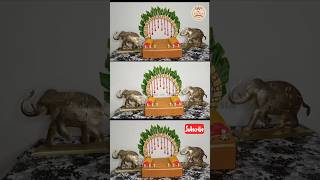 DIY Ganesh Mandap Decoration  Easy and Elegant Ganpati Setup Tutorial chaturthi decorationtips [upl. by Lemkul]