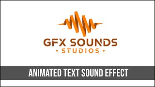 Animated Text Sound Effect [upl. by Simonsen]