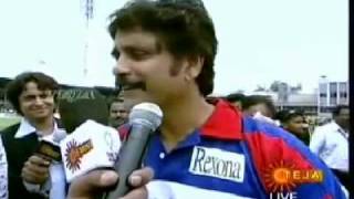 ManaTeluguMoviesnet  Tollywood T20  Chiru Cheetahs vs Nag Kings  1  Toss [upl. by Yesnik]