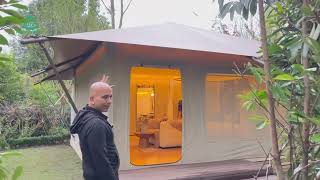 Glamping Style Tent for Longterm Living  Suitable To All Weather [upl. by Nihahs]