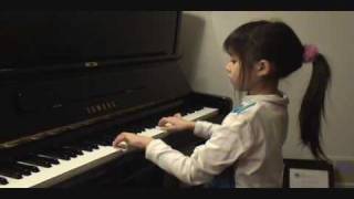 WF Bach Air in G Minor by 7year old gifted pianist [upl. by Maillw]