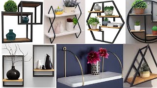 Wall mounted metal shelf ideas with minimal woodworking [upl. by Atirabrab]