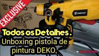 Pistola Elétrica para Pintura DEKO HVPL 550W quot Pulverizadora C 3 Bicosquot DIY [upl. by Halona311]