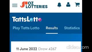 TattsLotto 11 June Saturday Results Draw 4627 [upl. by Akiret884]