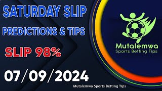 FOOTBALL PREDICTIONS TODAY 0792024 PREDICTIONS TODAY  BETTING TIPS bettingsports betting tips [upl. by Suneya]