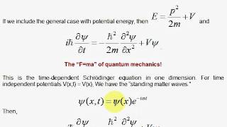 I5 Derivation of the Schrödinger Equation [upl. by Keare]