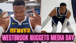 Russell Westbrook Denver Nuggets Media Day PhotoShoot  Westbrook Denver Nuggets Media Day [upl. by Nagel427]