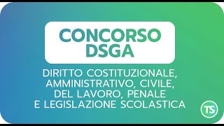 Concorso DSGA  Demo corso prima parte [upl. by Kendall]