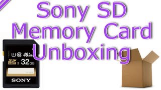 Sony 32GB SDHC Class 10 Memory Card Unboxing [upl. by Llenrahs394]