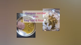 Gongura pappu sambar [upl. by Eniamrej]