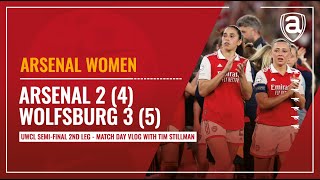 VLOG Arsenal 2 4 Wolfsburg 3 5  UWCL semifinal 2nd leg  Arseblog News [upl. by Matthaus]