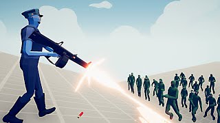 MODERN POLICE vs ZOMBIES  Totally Accurate Battle Simulator  TABS [upl. by Artenak429]