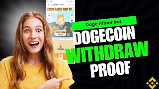 Dogecoin Telegram mining bot withdraw 2025 proof  free doge earn game [upl. by Arrej]