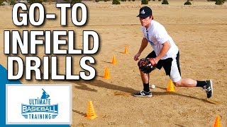 Top 4 Go To Infield Drills Baseball Fielding [upl. by Colb669]