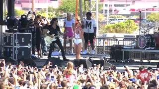 Miley Cyrus Crying  Wrecking Ball iHeartRadio Music Festival Village [upl. by Cesar782]