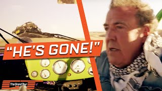 Jeremy Clarkson Terrified When Richard Hammond Crashes Off A Sand Dune  The Grand Tour [upl. by Revell]