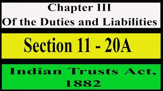 Chapter III Part I  Section 1120  Indian Trusts Act 1882 archnasukhija indiantrustsact1882 [upl. by Kelsey694]