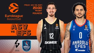 LDLC ASVEL vs Anadolu Efes I Euroleague Livestream Score Updates [upl. by Assin]